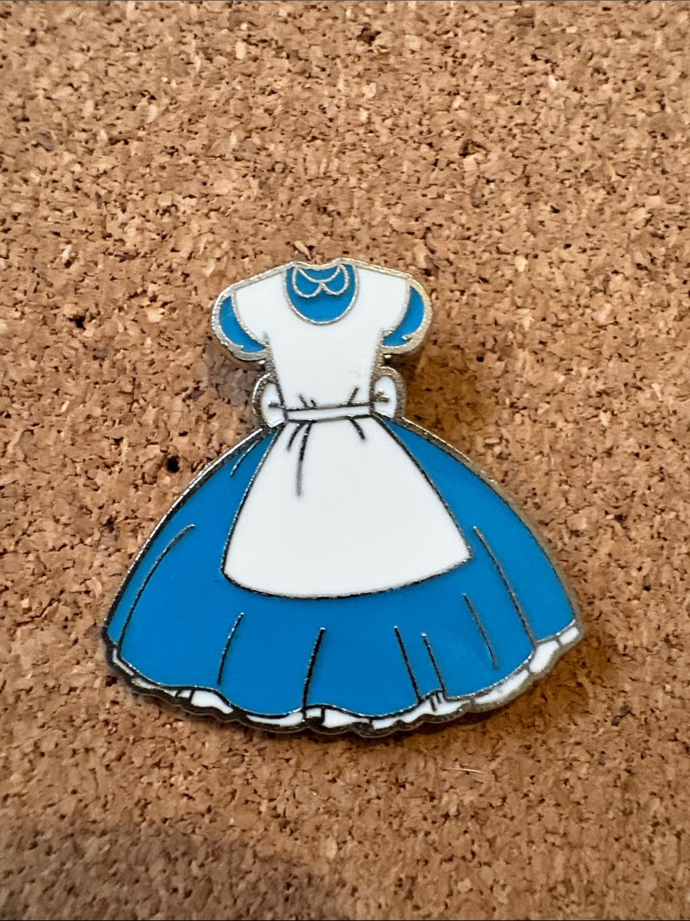 Disney Blue and White Dress Enamel Pin - Classic Princess Outfit